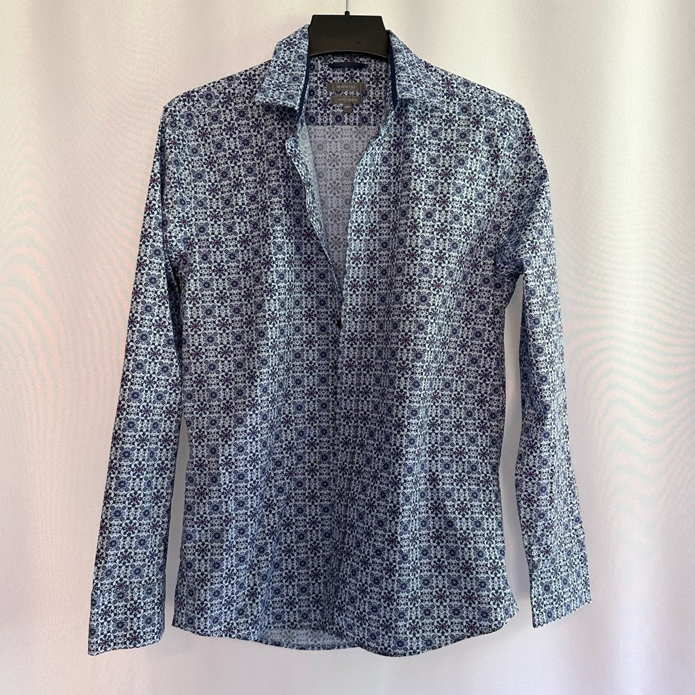 RW&CO Mens Dress Shirt Fitted Button
Down Long Sleeve